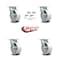 Service Caster 5 Inch Semi Steel Swivel Caster Set with Roller Bearing and Swivel Lock SCC SCC-30CS520-SSR-BSL-4 - alternate 3